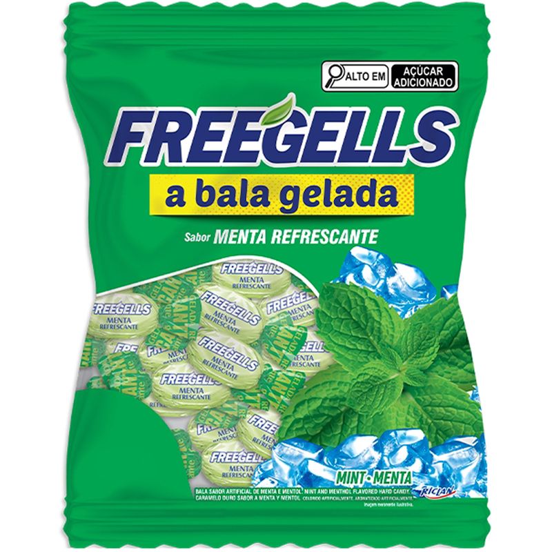 Bala-Dura-Menta-Refrescante-Freegells-475g---Riclan