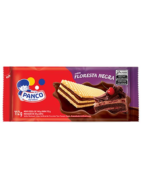 Biscoito Wafer Recheado Floresta Negra 112g - Panco