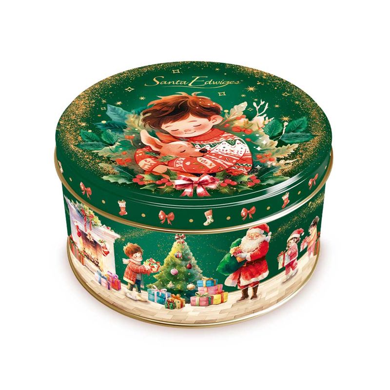 Lata-Baby-Butter-Cookies-Natal-Papai-Noel-Verde-150g---Santa-Edwiges