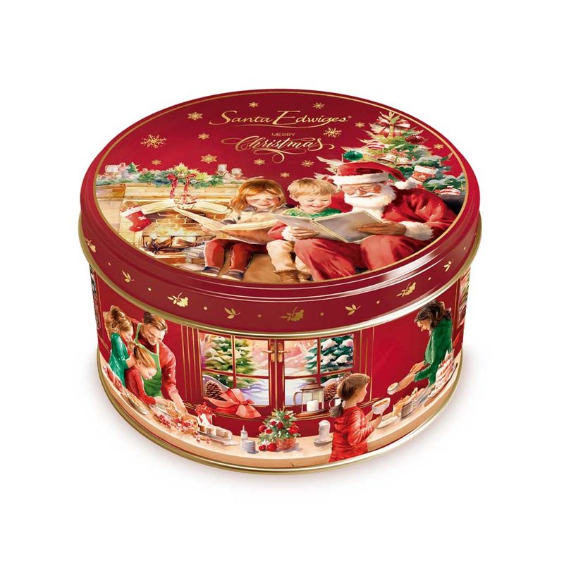 Lata-Baby-Butter-Cookies-Natal-Noel-Carta-Vermelha-150g---Santa-Edwiges