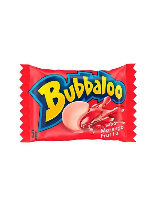 Chiclete Bubbaloo Morango c/60 - Adams