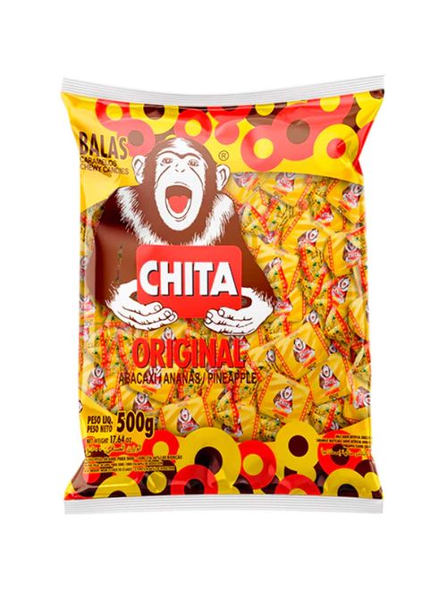 Bala Mastigável Chita Abacaxi 500g - Cory