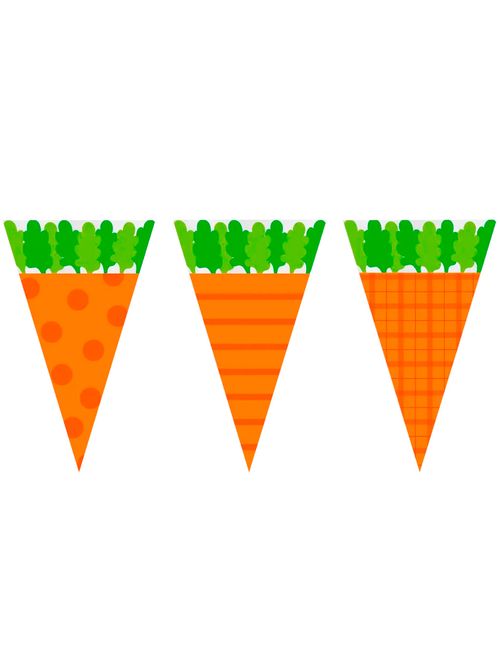 Embalagem Páscoa Cone Colheira Feliz Cenoura c/50 - Cromus