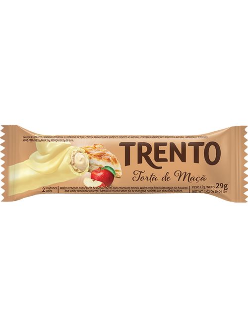 Chocolate Trento Recheio Torta de Maçã c/16 - Peccin