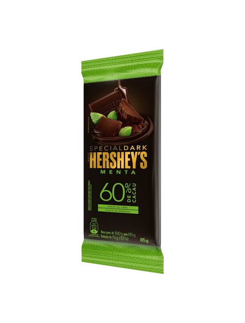 Tablete Chocolate Special Dark 60% Cacau Sabor Menta 85g - Hersheys