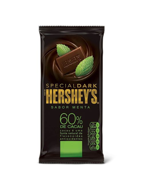 Tablete Chocolate Special Dark 60% Cacau Sabor Menta 85g - Hersheys