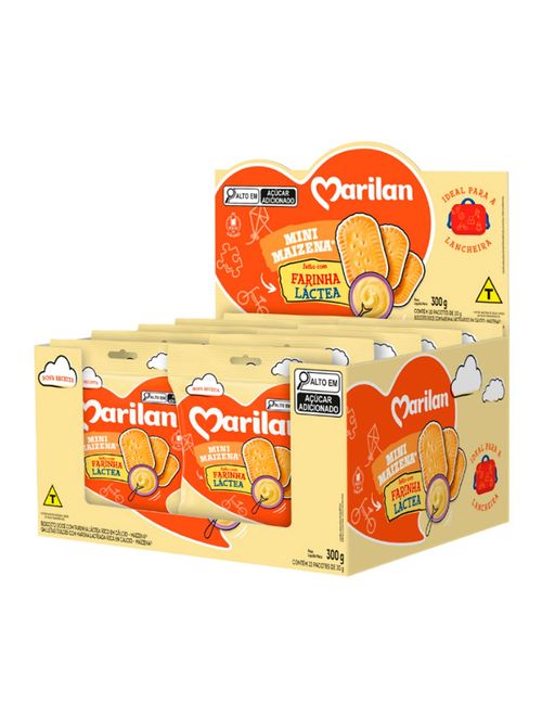 Mini Biscoito Maizena 30g c/10 - Marilan