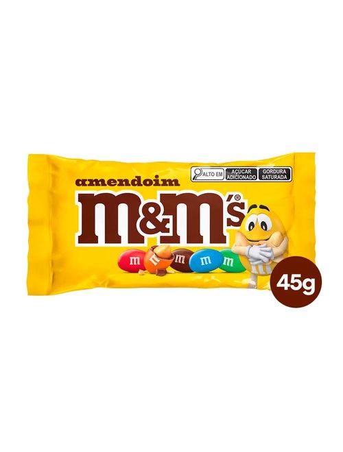 Confeito Chocolate Amendoim M&Ms 45g c/18 - Mars