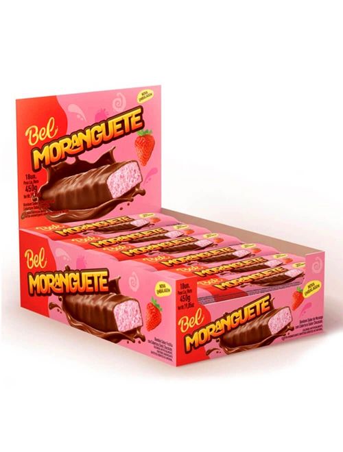 Bombom Morango Cobertura Chocolate Moranguete c/36 - Bel