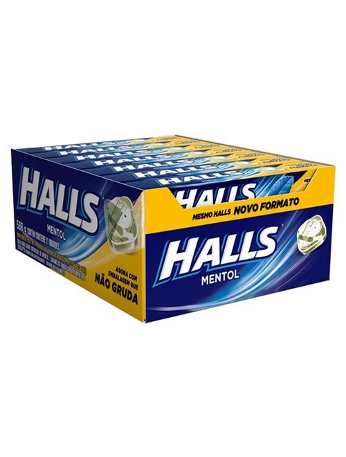 Drops Halls Mentol Novo Formato c/21 - Adams