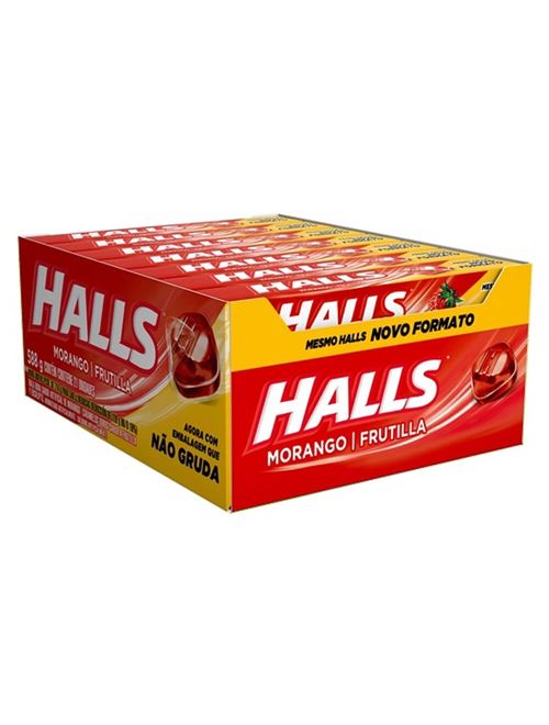 Drops Halls Morango c/21 - Adams
