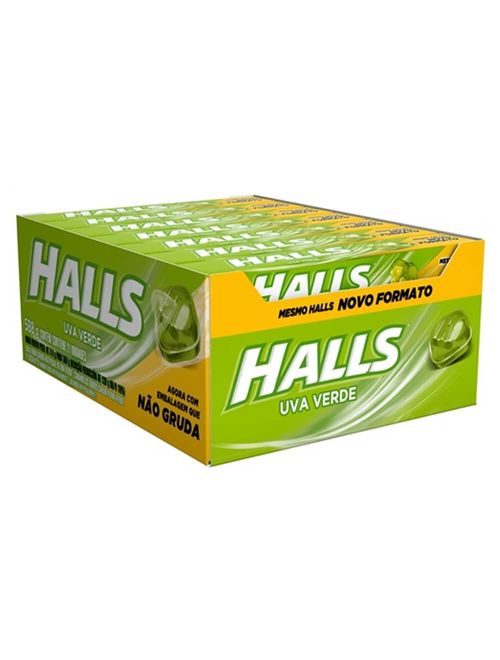 Drops Halls Uva Verde Novo Formato c/21 - Adams