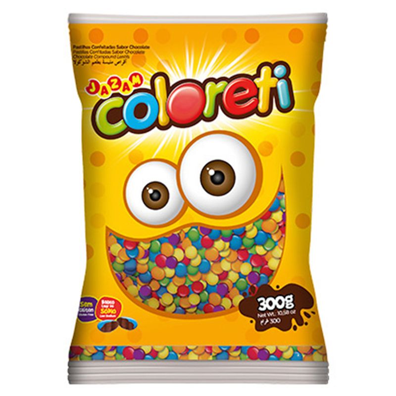 Confeito-Chocolate-Colorido-Coloreti-300g---Jazam
