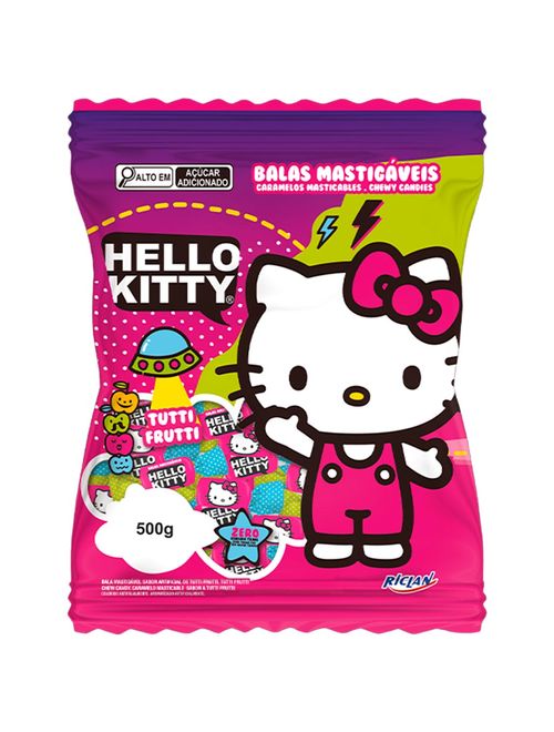 Bala Mastigável Tutti Frutti Hello Kitty 500g - Riclan