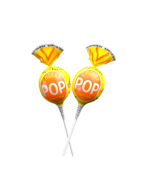 Pirulito Cherry Pop Maracujá Recheio Chiclete c/50 - Sams