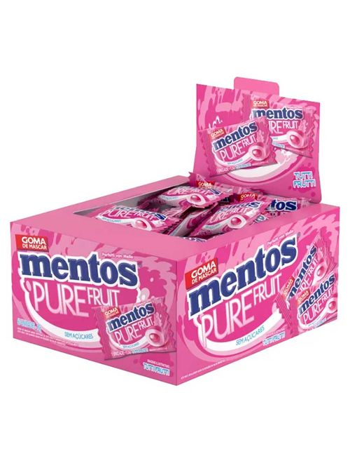 Goma de Mascar Mentos Pure Fruit Tutti-Frutti c/60 - Perfetti