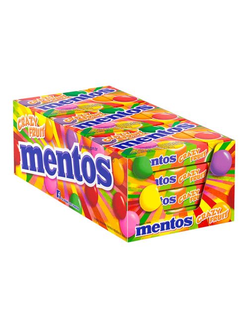 Bala Mentos Slim Box Crazy Fruit Sortida c/12 - Perfetti