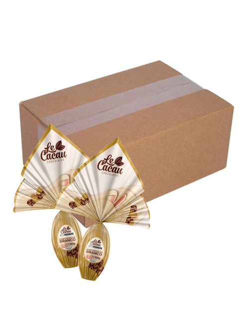 Ovo de Páscoa Chocolate Branco 100g c/24 - Le Cacau