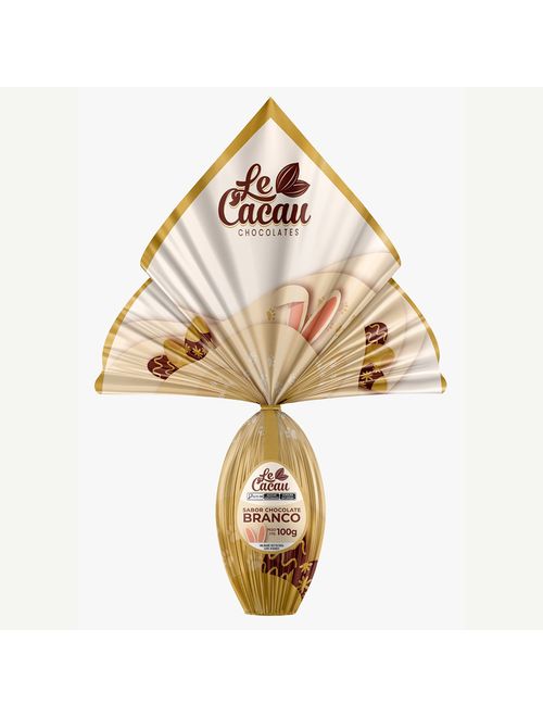 Ovo de Páscoa Chocolate Branco 100g c/24 - Le Cacau