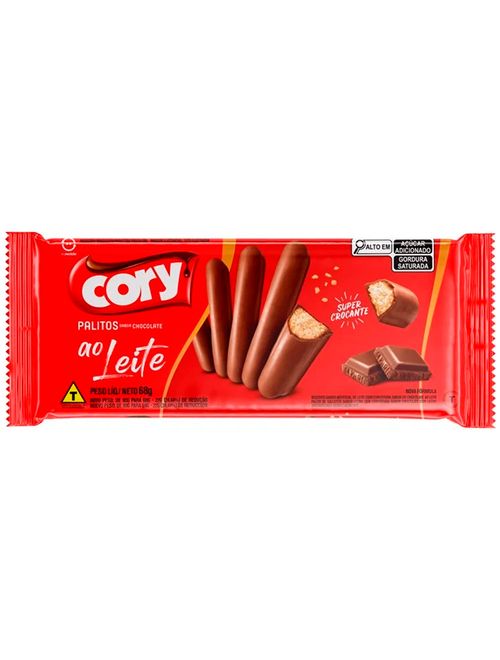 Palitos Chocolate ao Leite 68g - Cory