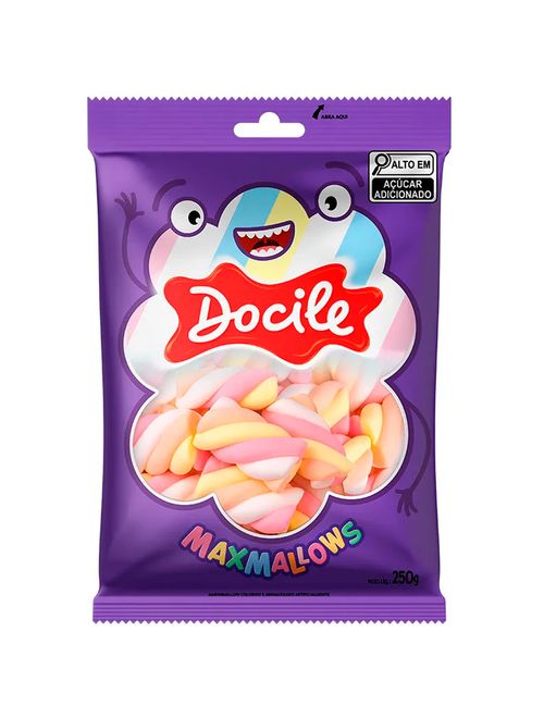 Marshmallow Twist Color 2 Rosa, Amarelo, Laranja e Branco 250g - Docile