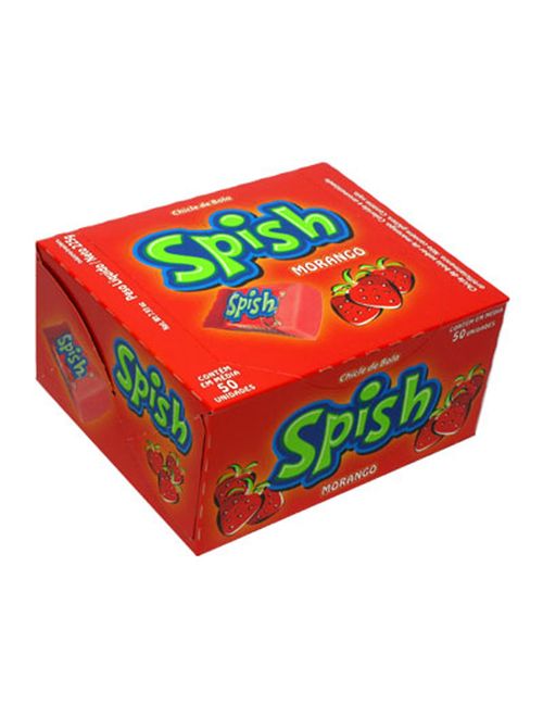 Chiclete Spish Morango c/40 - Sukest