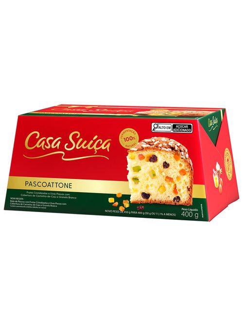 Pascoattone Frutas Cristalizadas 400g - Casa Suíça