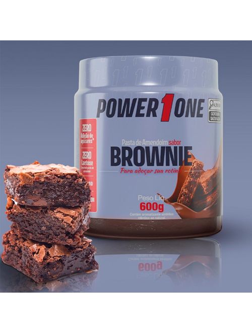 Pasta Amendoim Brownie Power One 600g - Nut