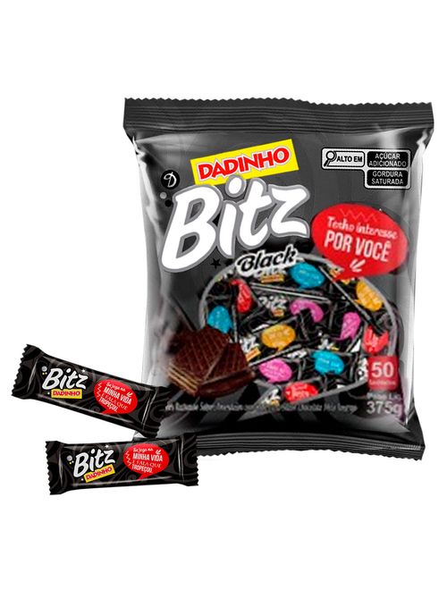 Chocolate Dadinho Bitz Black 375g - Dizioli