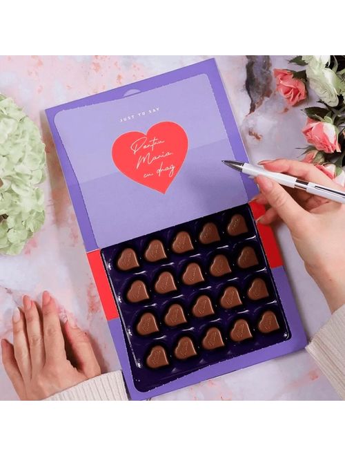 Caixa de Bombons Rechados Creme de Avelã With Love 110g - Milka