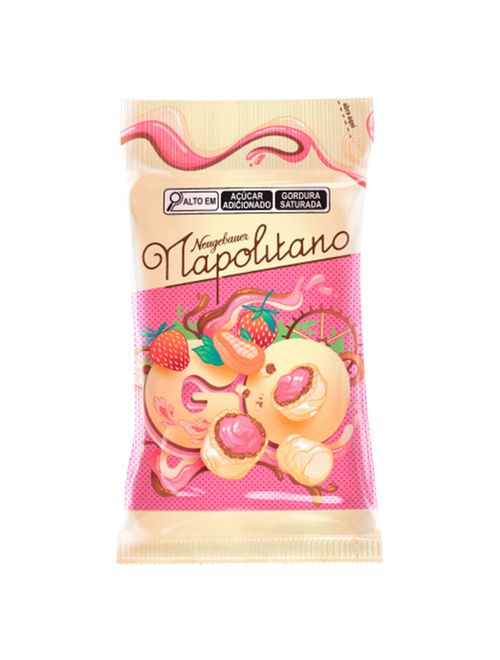 Confeito Wafer Chocolate Napolitano Go 40g c/18 - Neugebauer