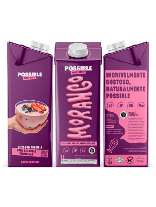 Bebida Vegetal Morango 1L - Possible