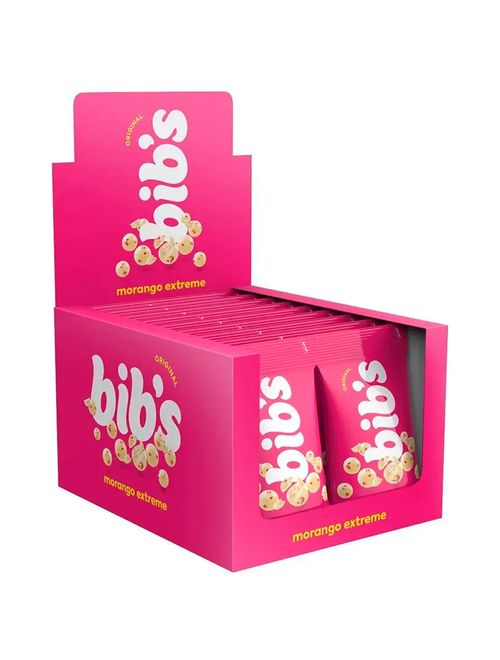 Chocolate Bibs Original Morango Extreme 40g c/18 - Neugebauer