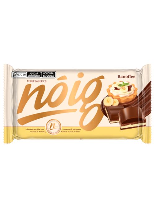 Tablete de Chocolate Recheado Nóig Banoffee 70g - Neugebauer