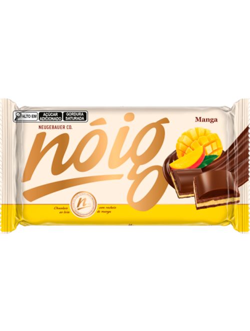 Tablete de Chocolate Recheado Nóig Manga 130g - Neugebauer