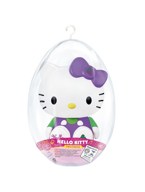 Ovo Intermediário com Boneco de Vinil Articulado Hello Kitty Frutinha Uva - Lider