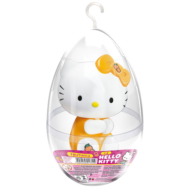 Ovo-Pequeno-Agarradinho-com-Boneco-de-Vinil-Articulado-Hello-Kitty-Frutinha-Laranja---Lider
