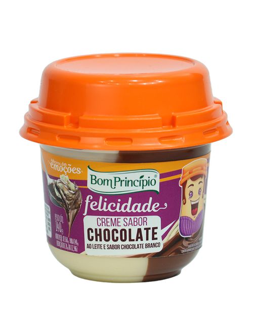 Creme Sabor Chocolate Meio a Meio 140g - Bom Princípio