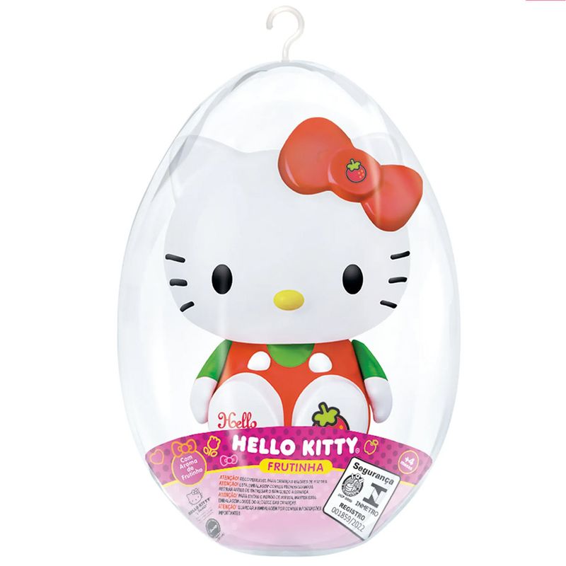 Ovo-Intermediario-com-Boneco-de-Vinil-Articulado-Hello-Kitty-Frutinha-Morango---Lider