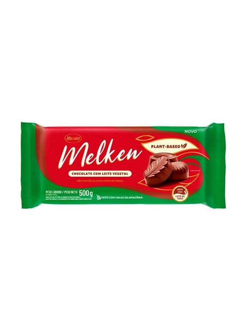 Barra de Chocolate Vegano Plant Base 500g - Melken