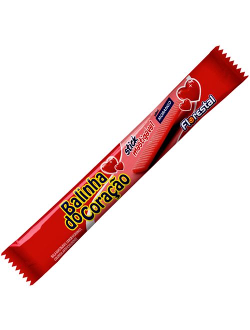 Bala Mastigável Stick Balinha do Coração c/40 - Florestal