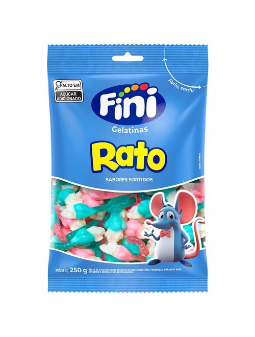 Bala de Gelatina Rato Sortido 250g - Fini