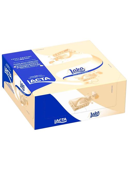 Tablete Chocolate Branco Laka 50,1g c/21 - Lacta