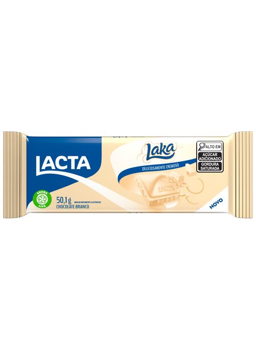 Tablete Chocolate Branco Laka 50,1g - Lacta