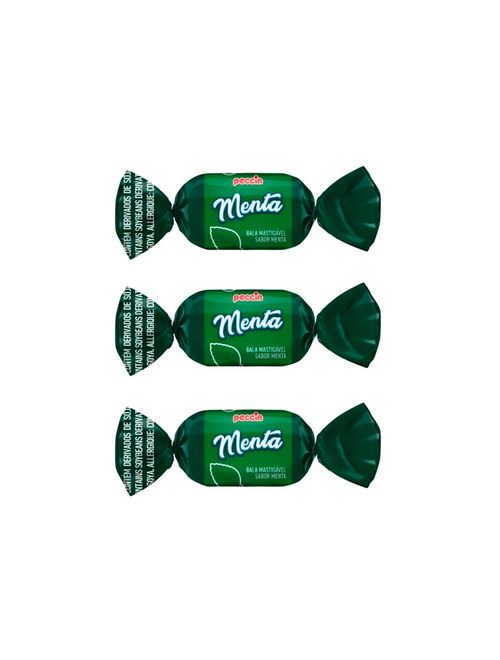 Bala Mastigável Menta 400g - Peccin