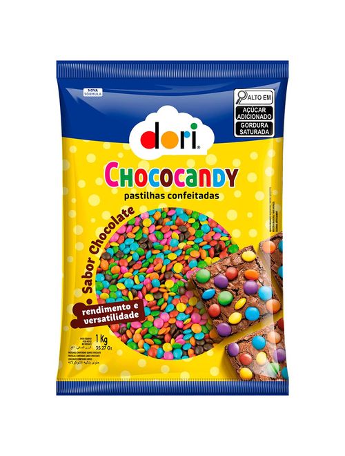 Chocolate Chococandy Confeito Colorido 1kg - Dori
