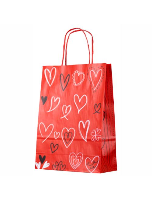 Sacola Kraft Amore M 23,5x10x31,5cm - LC Embalagens