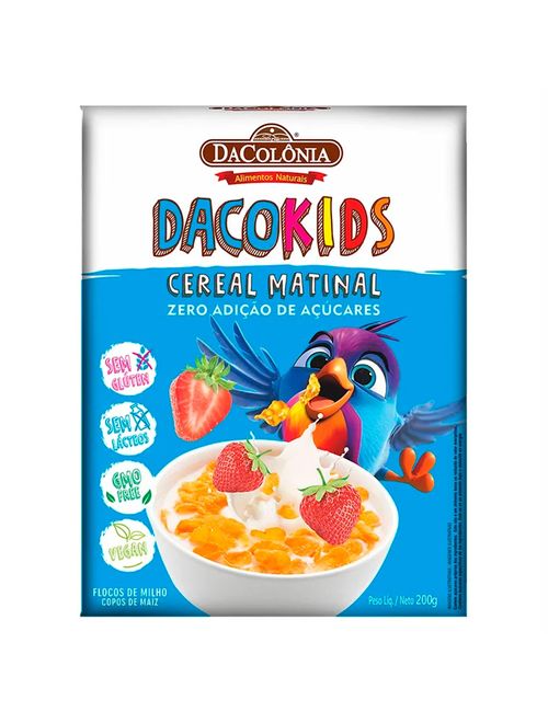 Cereal Matinal DacoKids Zero Açúcar 200g - Dacolônia