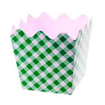 Cachepot-Papel-Xadrez-Verde-9x9x7cm-c-8---Silver