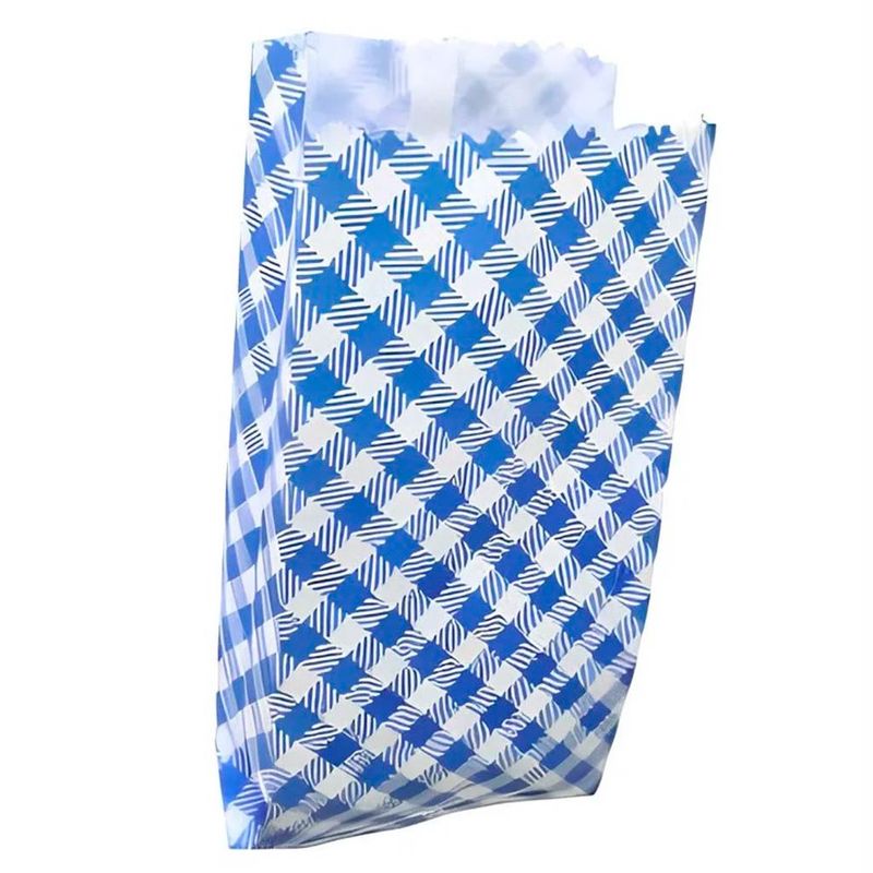 Saco-Papel-Xadrez-Azul-14x8cm-c-50---Silver